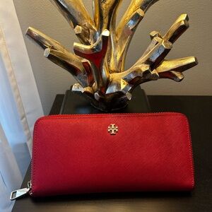 Tory Burch Red Wallet